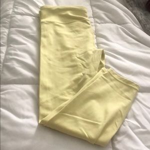 yellow/green 7/8 leggings